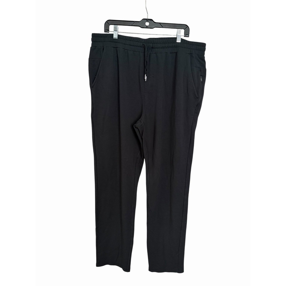 Quince Supersoft Fleece Sweatpants Mens XL Black Tencel Modal Sweatpants #H5-3
